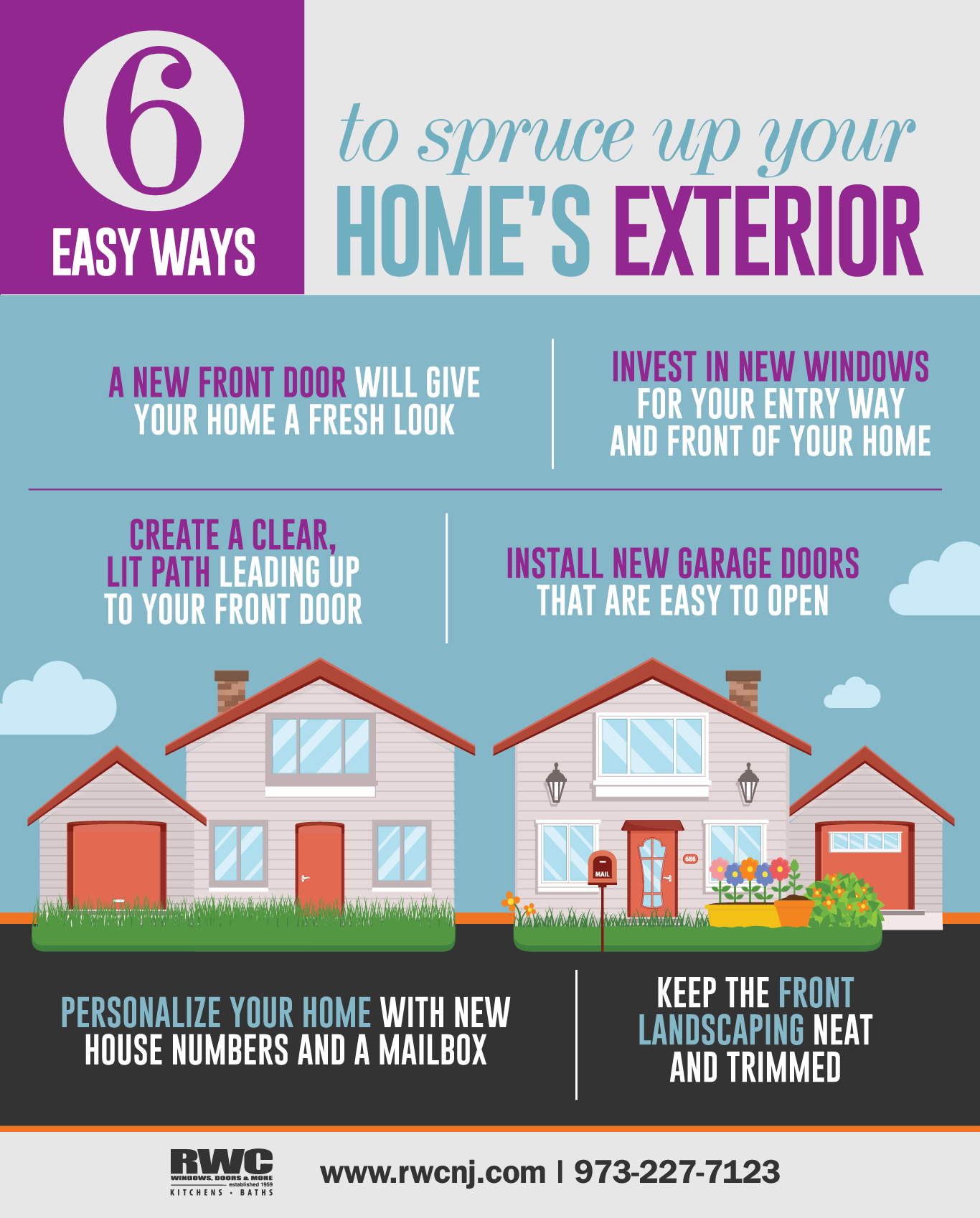 Add curb appeal with new doors and windows