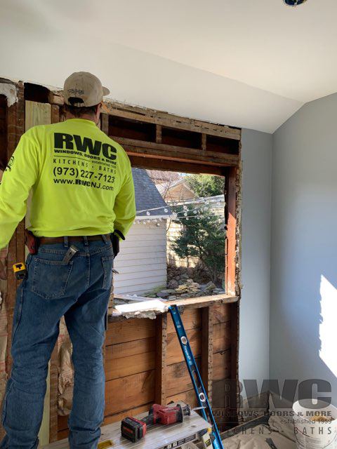 Convert window into exterior door , can you convert a window into a door , windows and doors nj , exterior doors nj , french doors , sliding door , double hung , living space