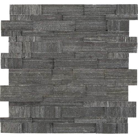 black quartzite ledgestone